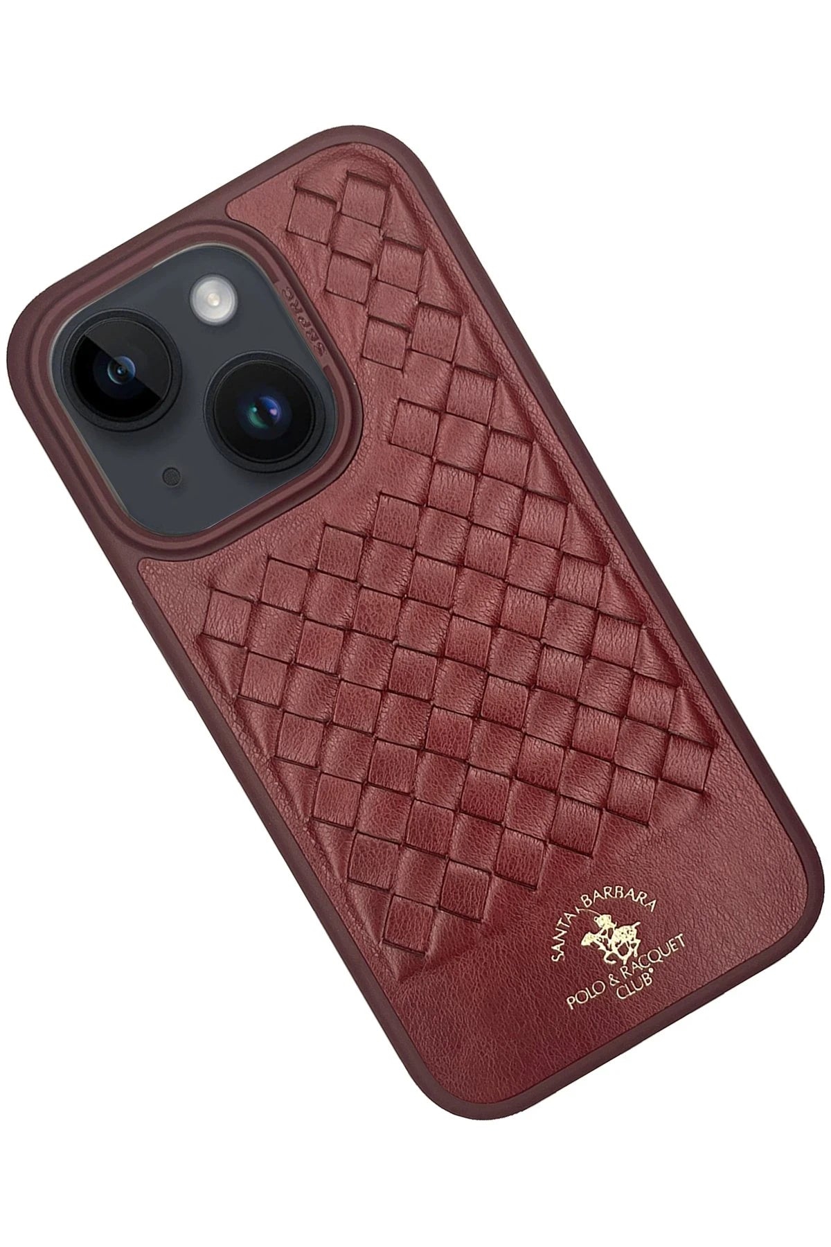 Santa Barbara Polo Racquet Club iPhone 15 Plus Ravel Deri Telefon Kılıfı
