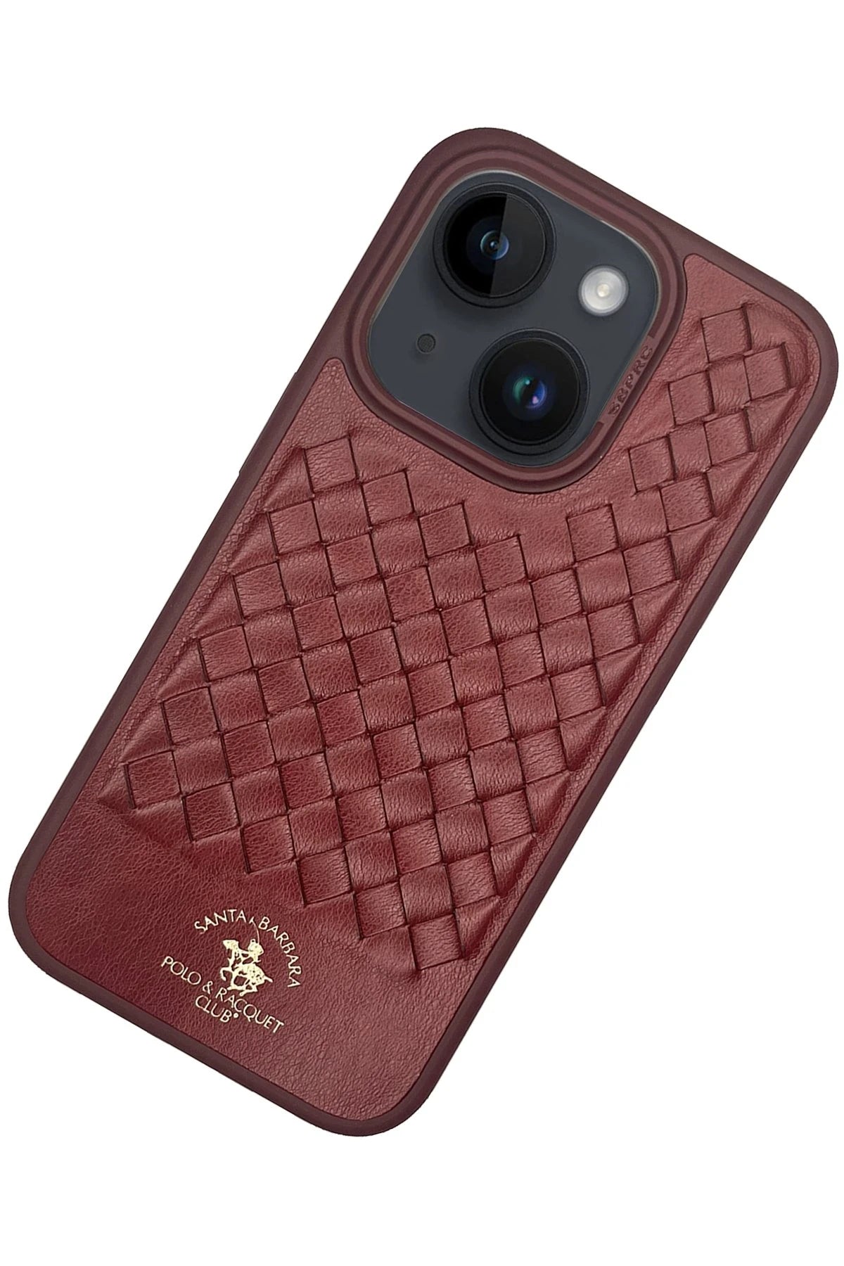 Santa Barbara Polo Racquet Club iPhone 15 Plus Ravel Deri Telefon Kılıfı