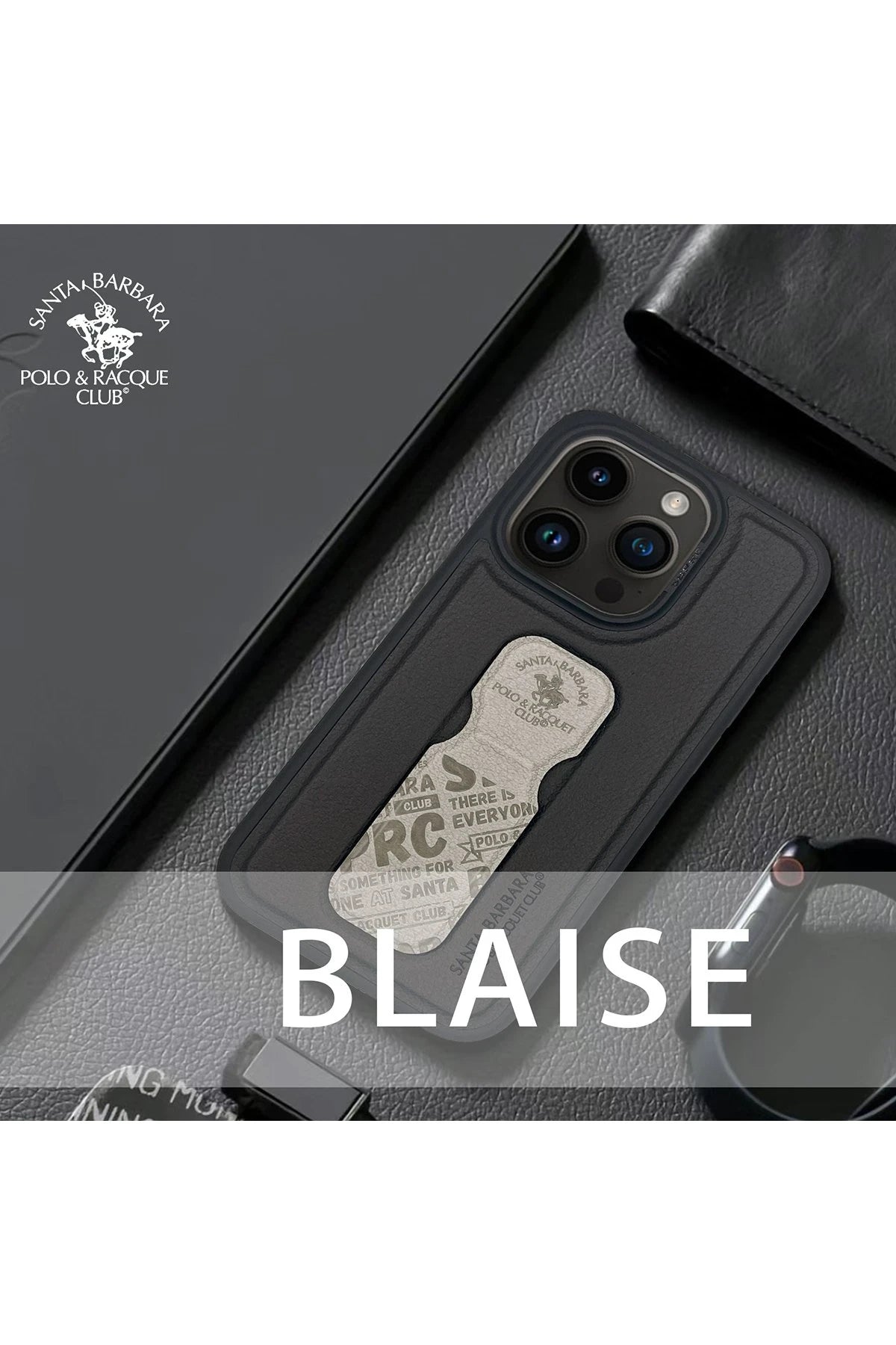 Santa Barbara Polo Racquet Club iPhone 15 Pro Blaise Stand Telefon Kılıfı