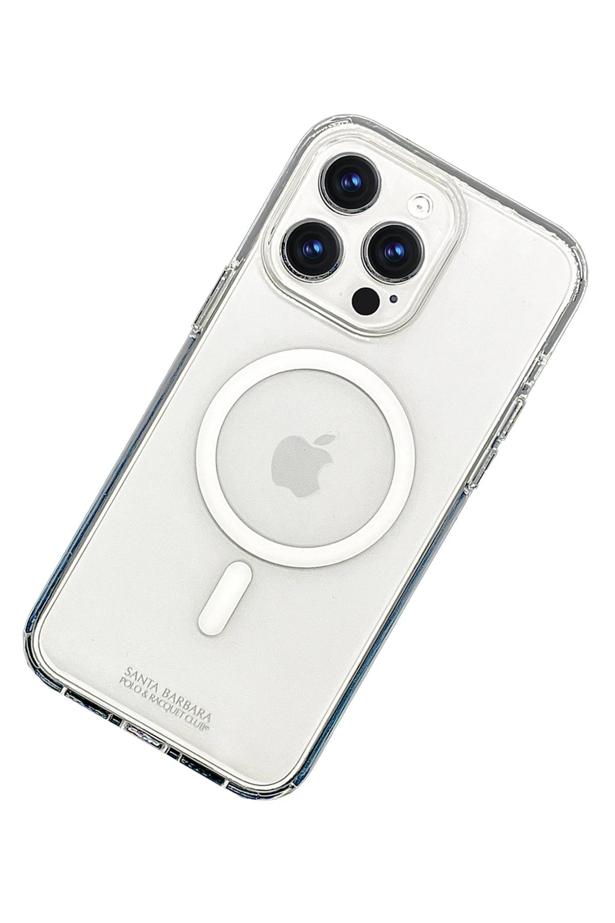 Santa Barbara Polo Racquet Club iPhone 15 Pro Gleen Magsafe Şeffaf Telefon Kılıfı