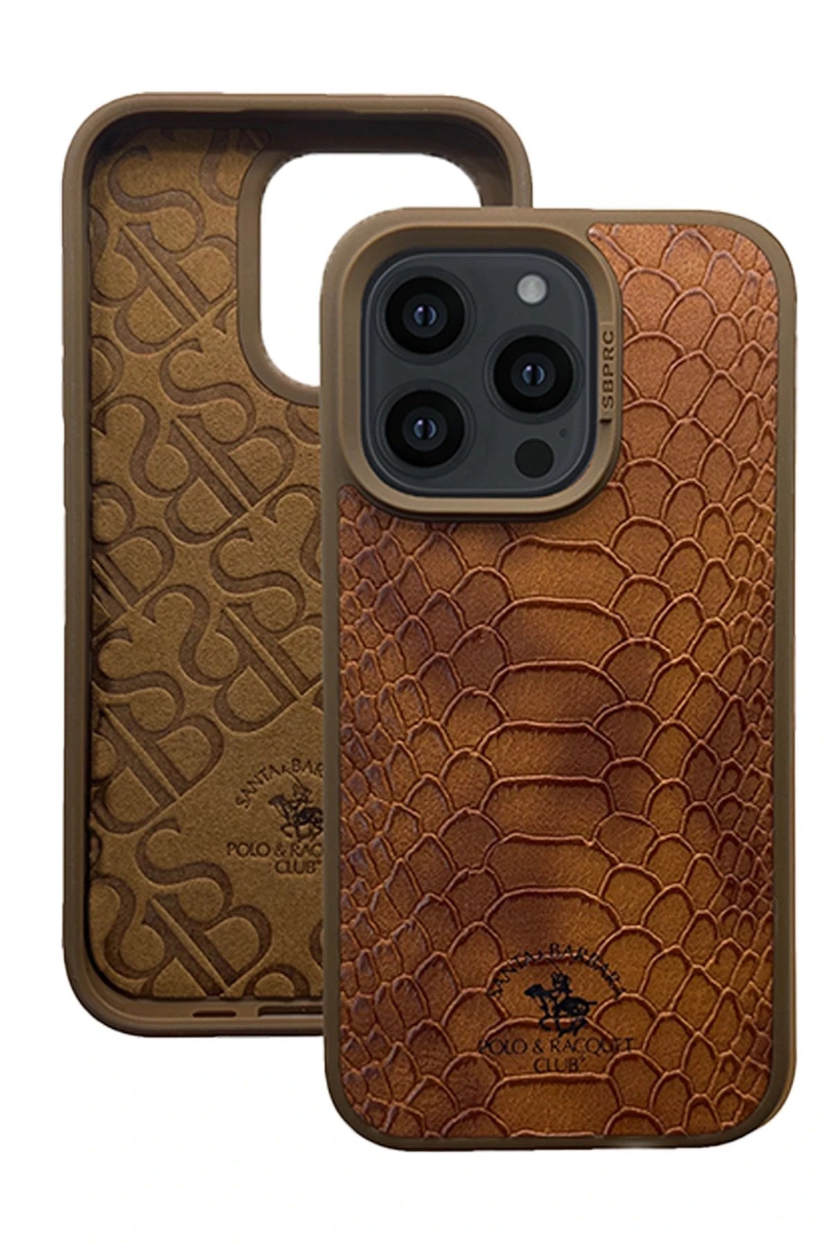 Santa Barbara Polo Racquet Club iPhone 15 Pro Max Knight Deri Telefon Kılıfı