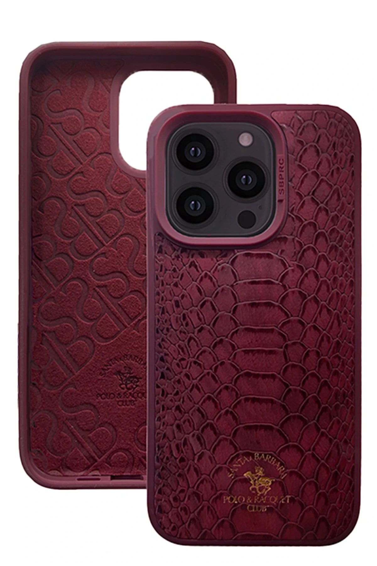 Santa Barbara Polo Racquet Club iPhone 15 Pro Max Knight Deri Telefon Kılıfı