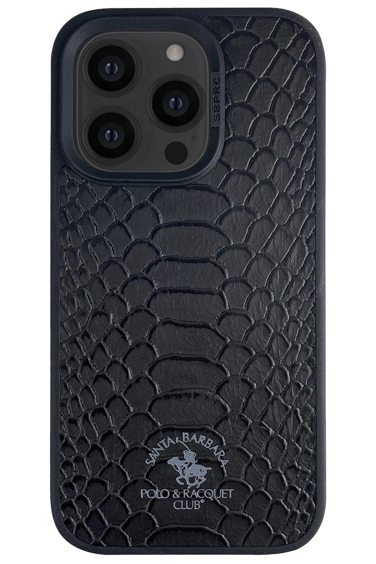 Santa Barbara Polo Racquet Club iPhone 15 Pro Max Knight Deri Telefon Kılıfı
