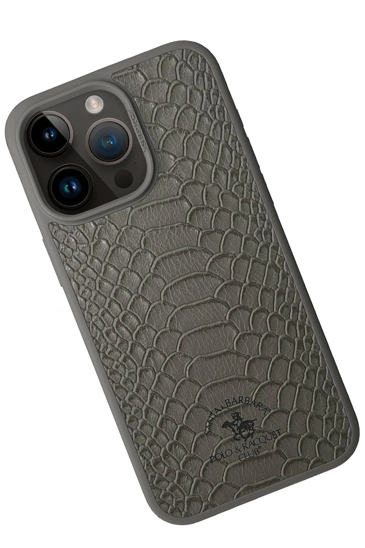 Santa Barbara Polo Racquet Club iPhone 15 Pro Max Knight Deri Telefon Kılıfı