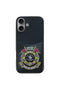 Santa Barbara Polo Racquet Club iPhone 16 Abner İçi Süet Nakış Desenli Kartvizitli Kılıf
