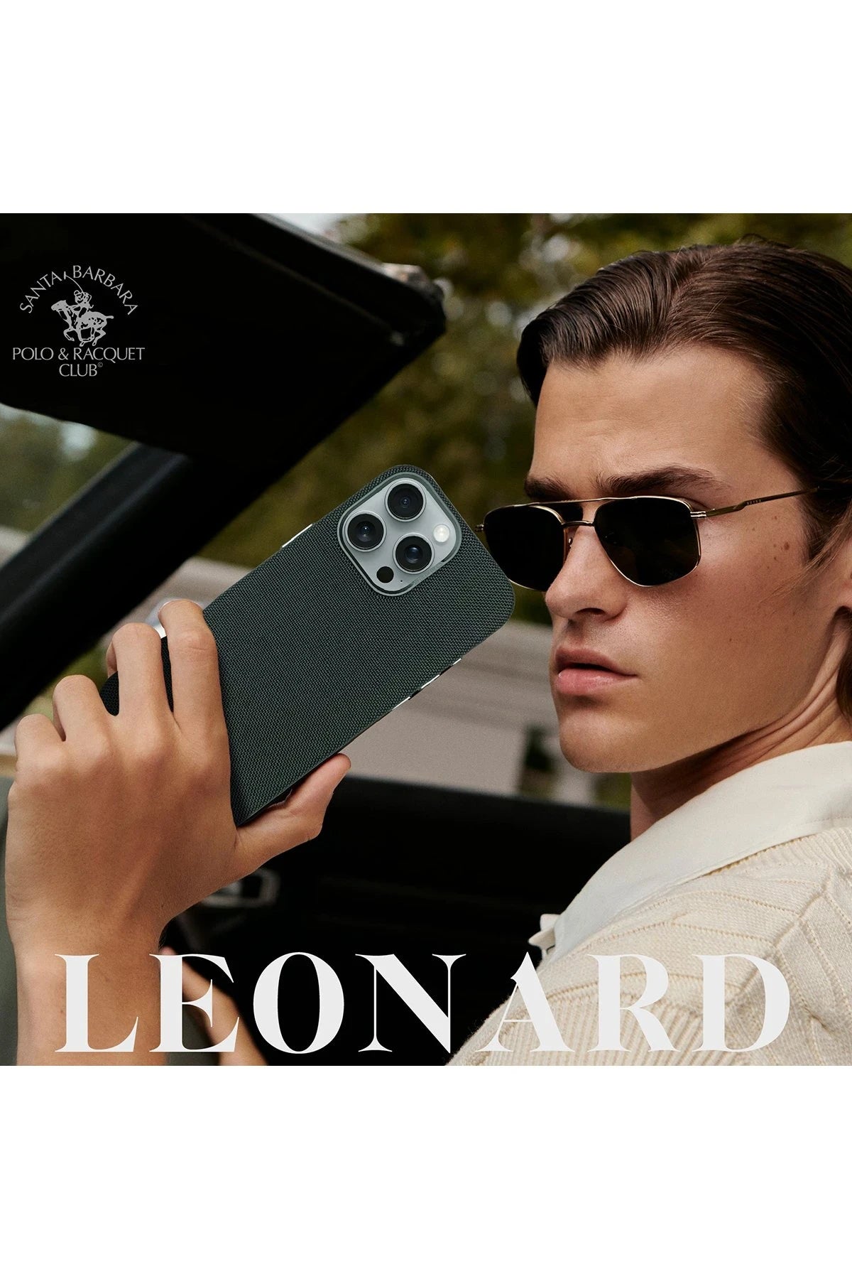 Santa Barbara Polo Racquet Club iPhone 16 Leonard Magsafe Telefon Kılıfı