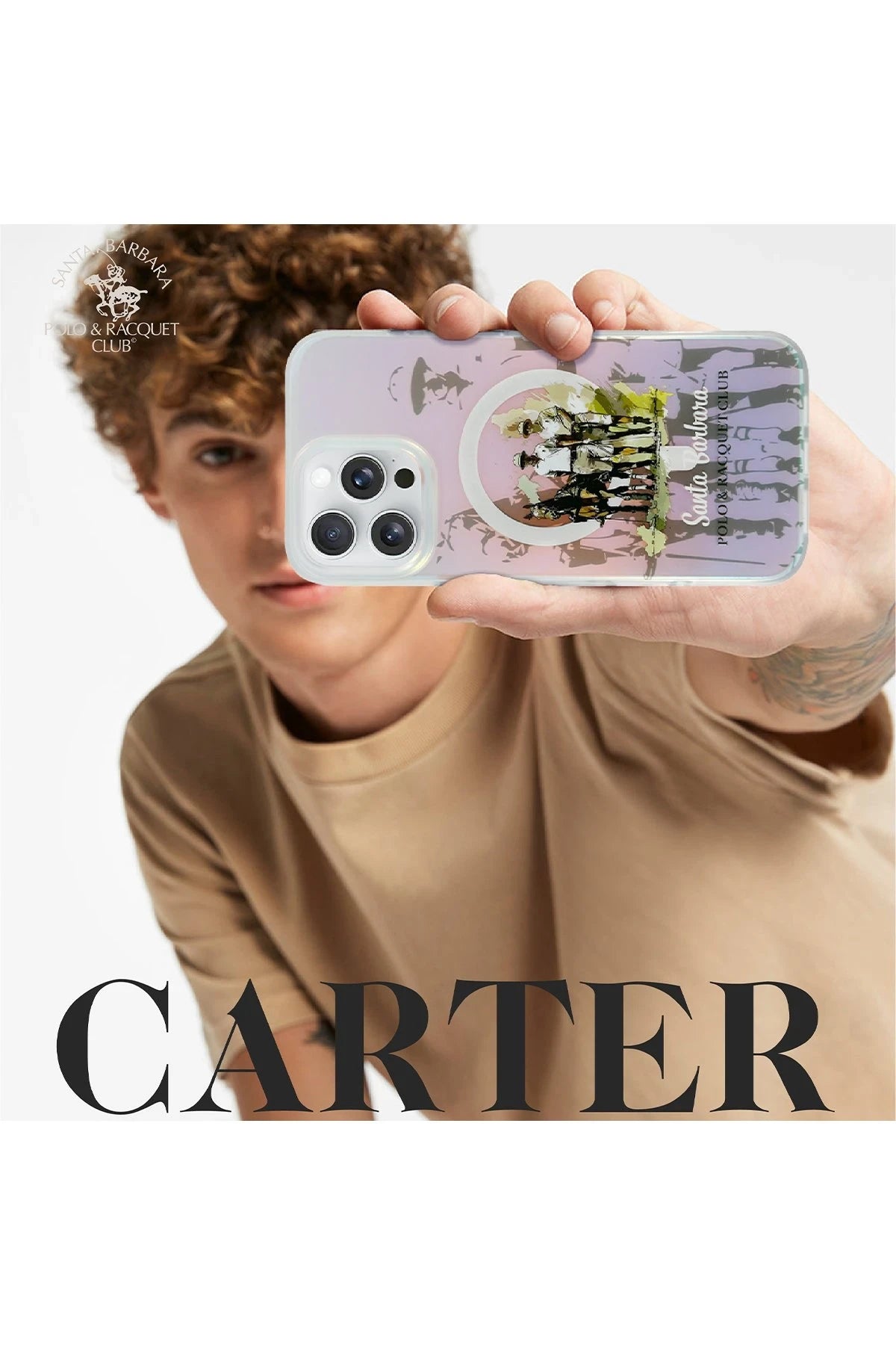Santa Barbara Polo Racquet Club iPhone 16 Pro Max Carter Magsafe Telefon Kılıfı