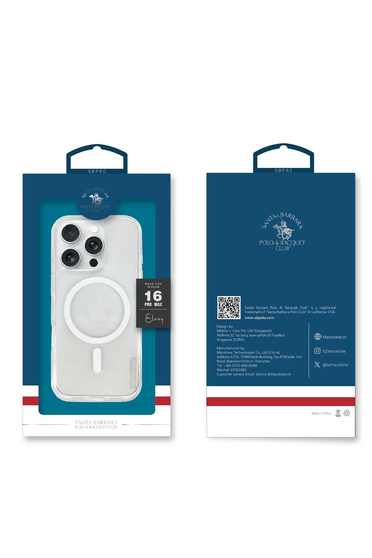 Santa Barbara Polo Racquet Club iPhone 16 Pro Max Elroy Magsafe Telefon Kılıfı