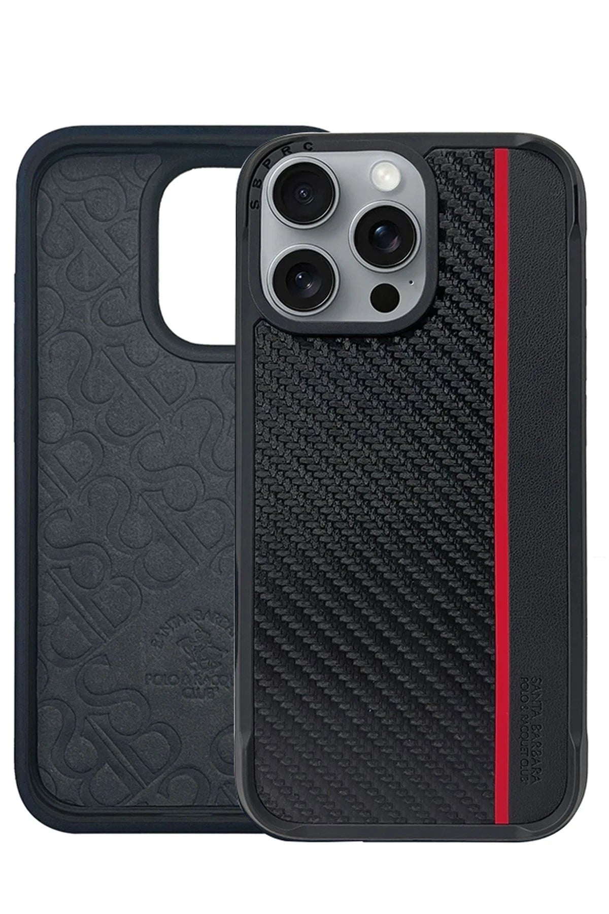 Santa Barbara Polo Racquet Club iPhone 16 Pro Max Hazel Karbon Set Telefon Kılıfı