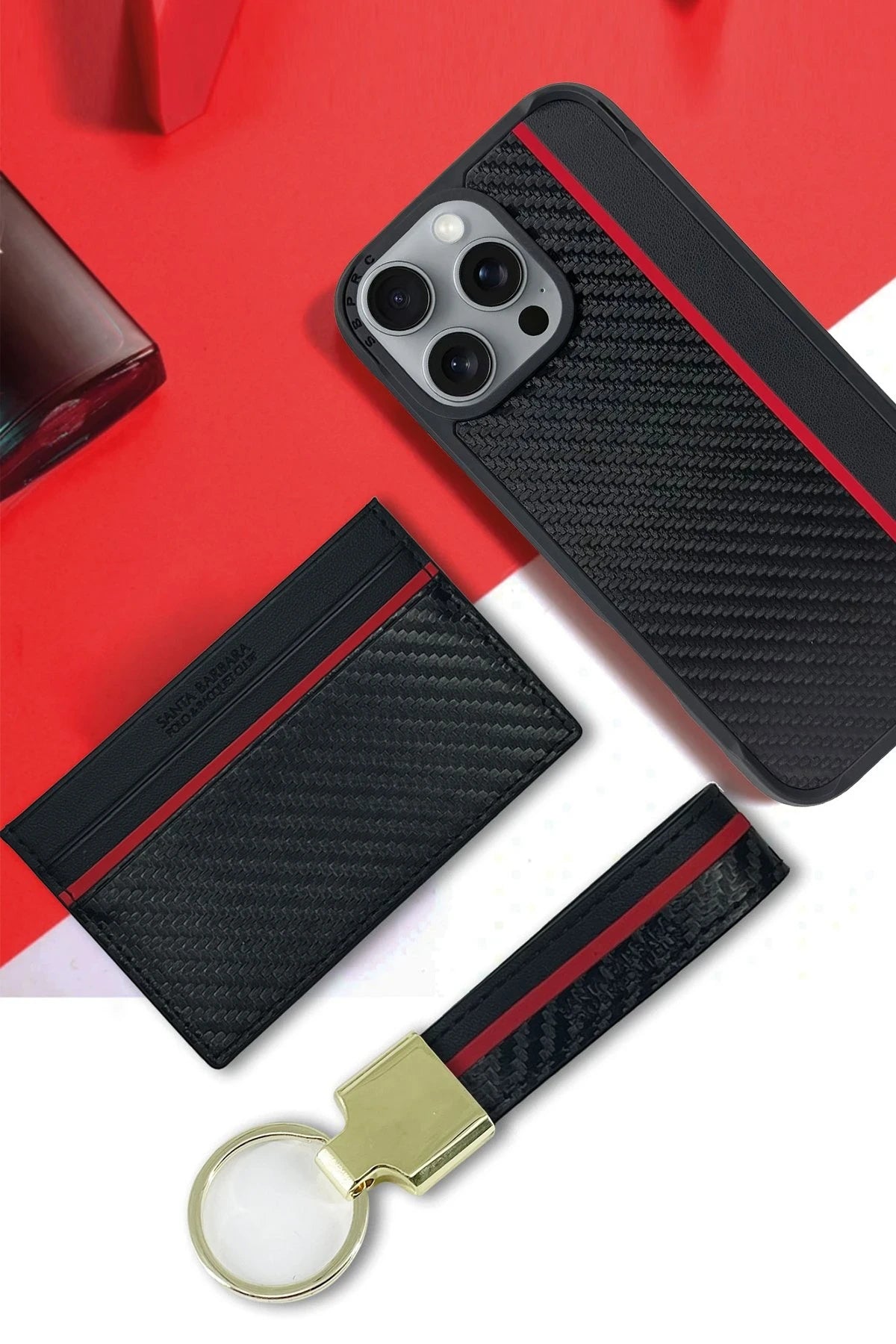 Santa Barbara Polo Racquet Club iPhone 16 Pro Max Hazel Karbon Set Telefon Kılıfı