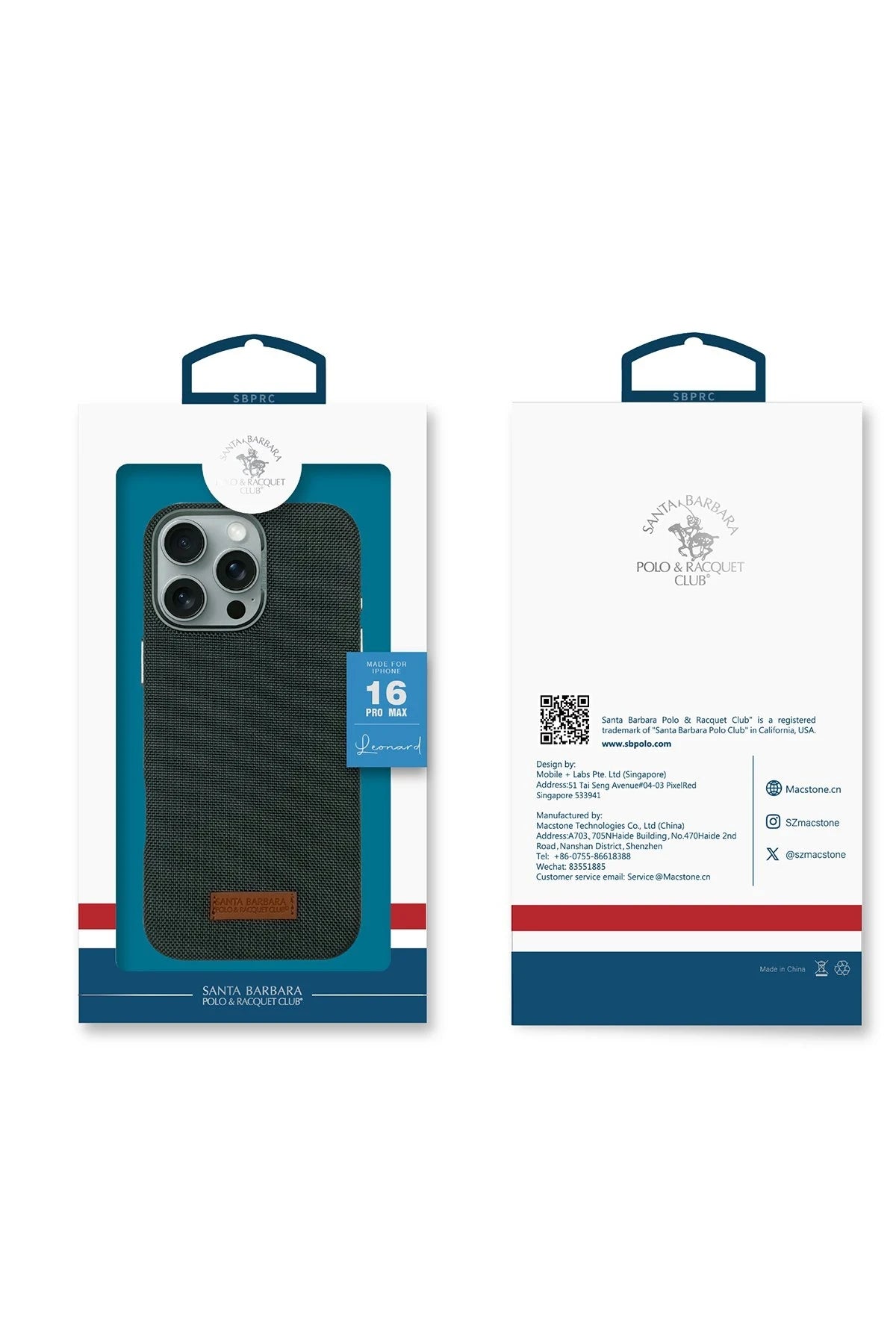 Santa Barbara Polo Racquet Club iPhone 16 Pro Max Leonard Magsafe Telefon Kılıfı