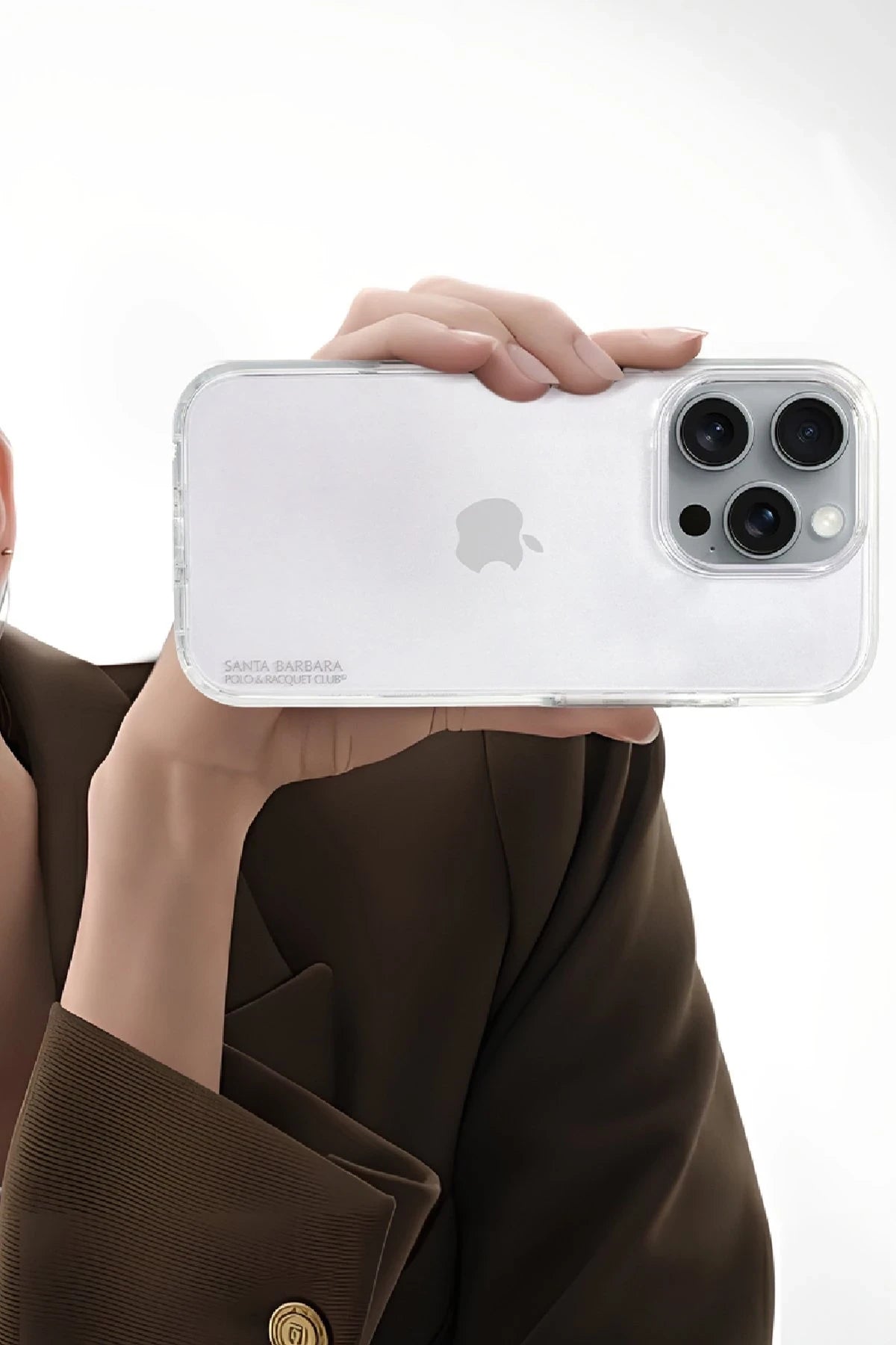 Santa Barbara Polo Racquet Club iPhone 16 Pro Max Murray Şeffaf Telefon Kılıfı