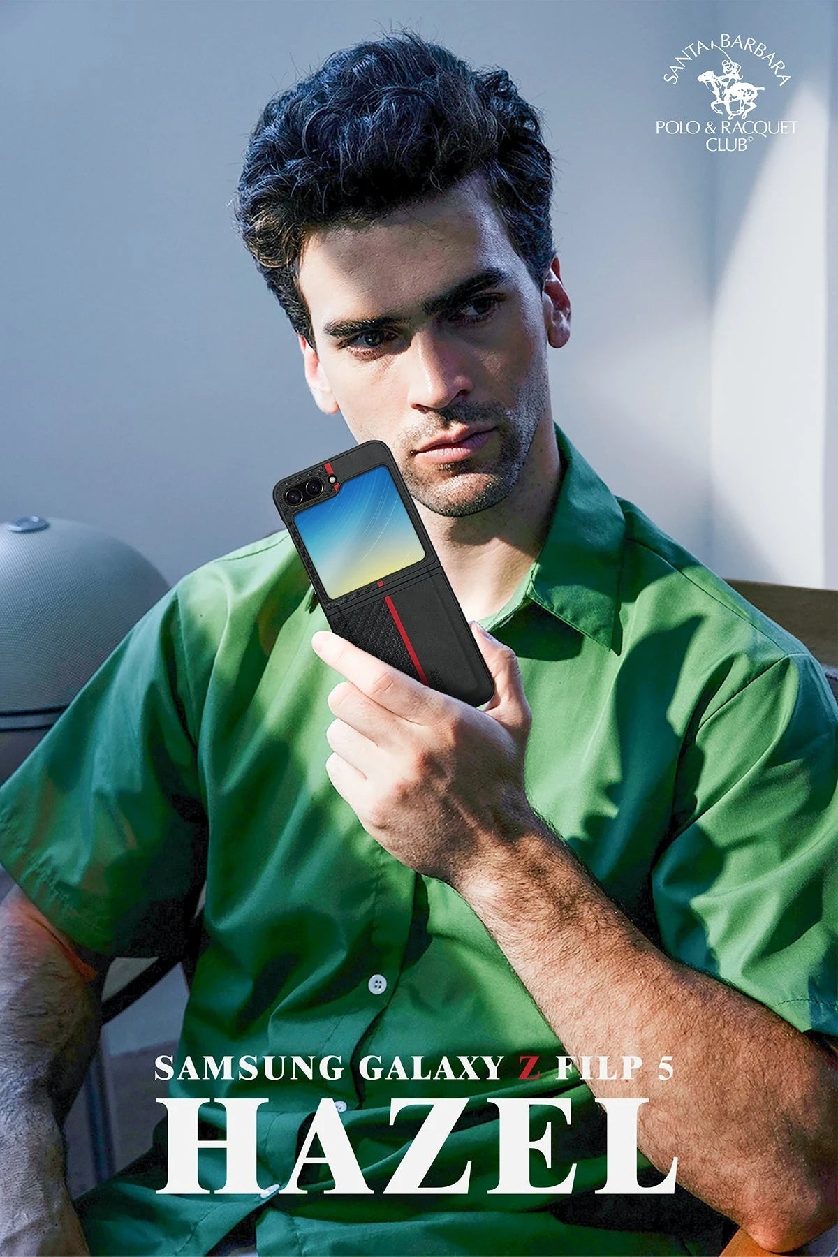Santa Barbara Polo Racquet Club Samsung Galaxy Z Flip 5 Hazel Karbon Telefon Kılıfı