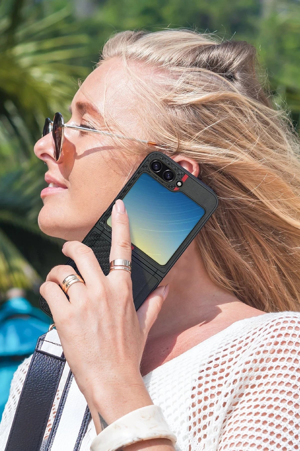 Santa Barbara Polo Racquet Club Samsung Galaxy Z Flip 5 Hazel Karbon Telefon Kılıfı