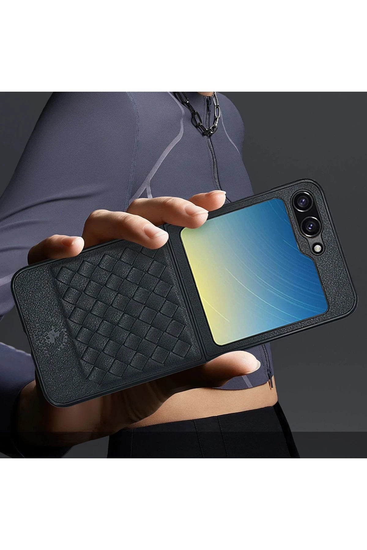 Santa Barbara Polo Racquet Club Samsung Galaxy Z Flip 5 Ravel Deri Telefon Kılıfı