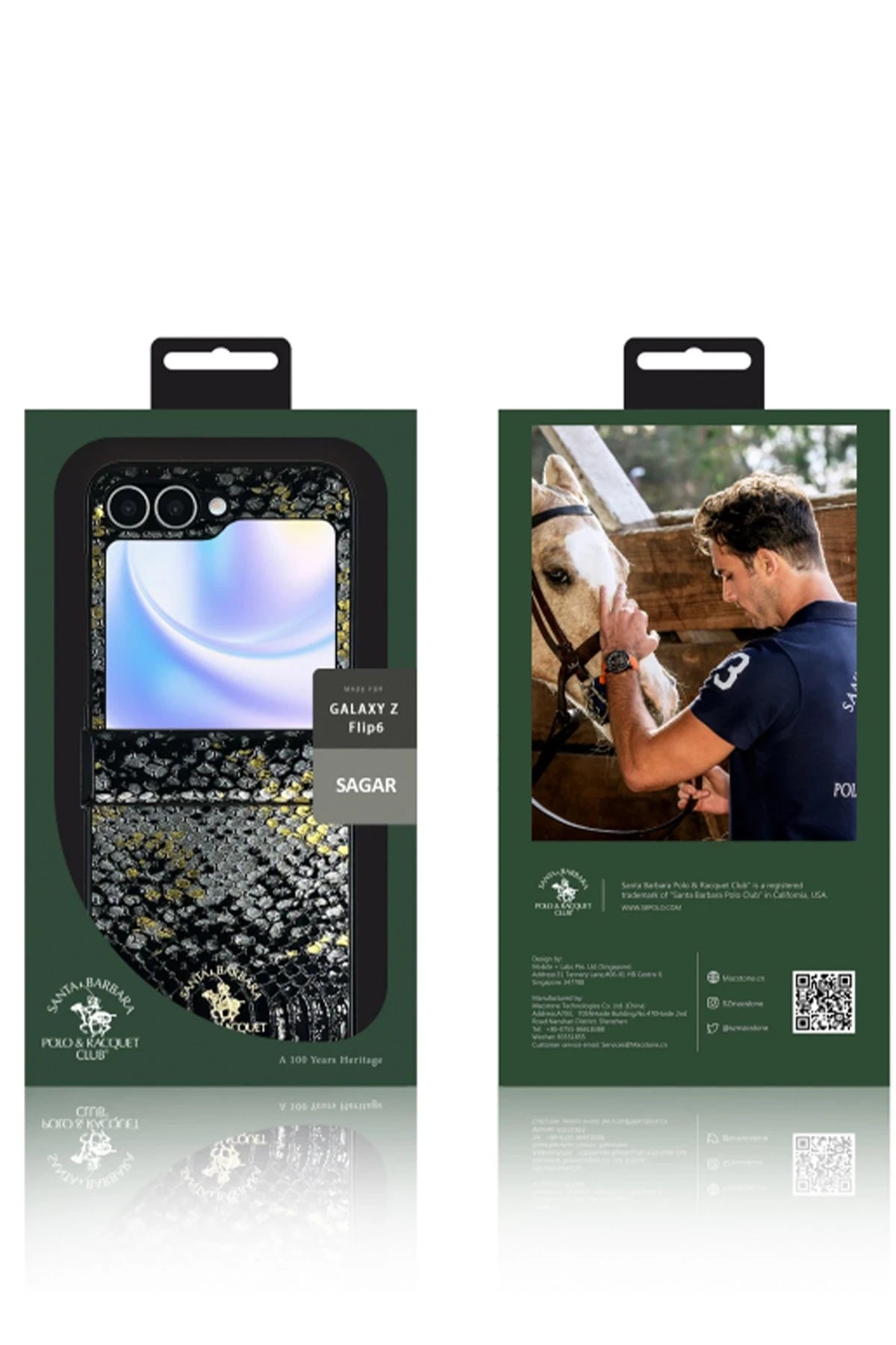 Santa Barbara Polo Racquet Club Samsung Galaxy Z Flip 6 Sagar Magsafe Telefon Kılıfı