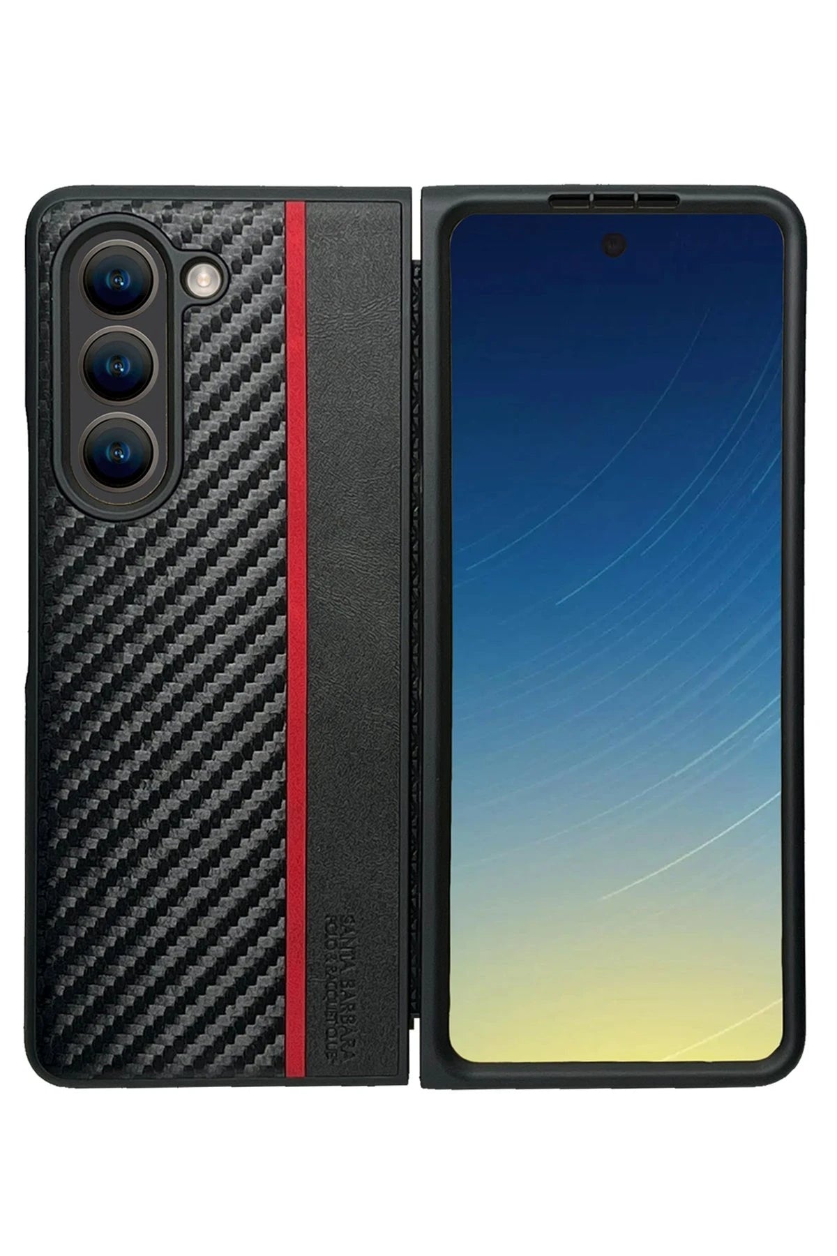 Santa Barbara Polo Racquet Club Samsung Galaxy Z Fold 5 Hazel Karbon Telefon Kılıfı
