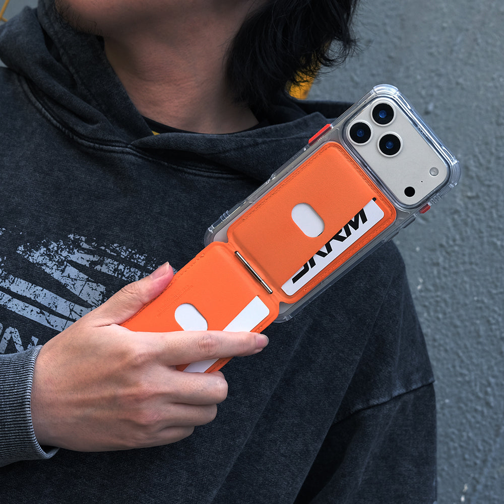 Skinarma Axis Serisi Foldable Stand Özellikli Deri Tasarımlı Kartlık