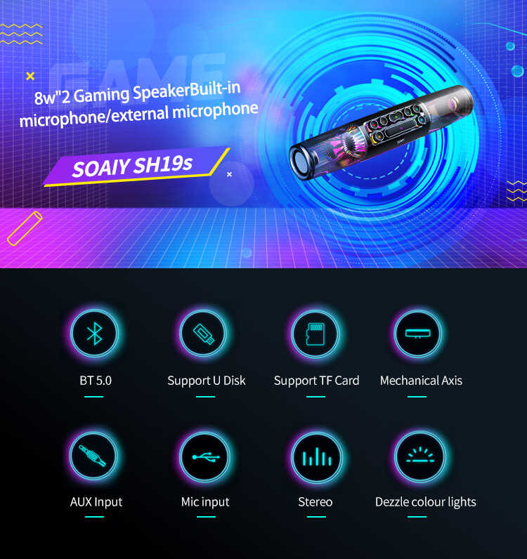 Soaiy SH19S Bluetooth Speaker Hoparlör - 6