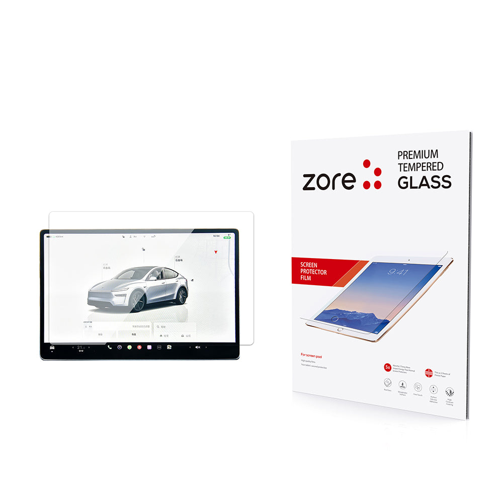Cepax Tesla Model Y Yeni Seri 2in1 Temperli Cam Araç Multimedya Ekran Koruyucu