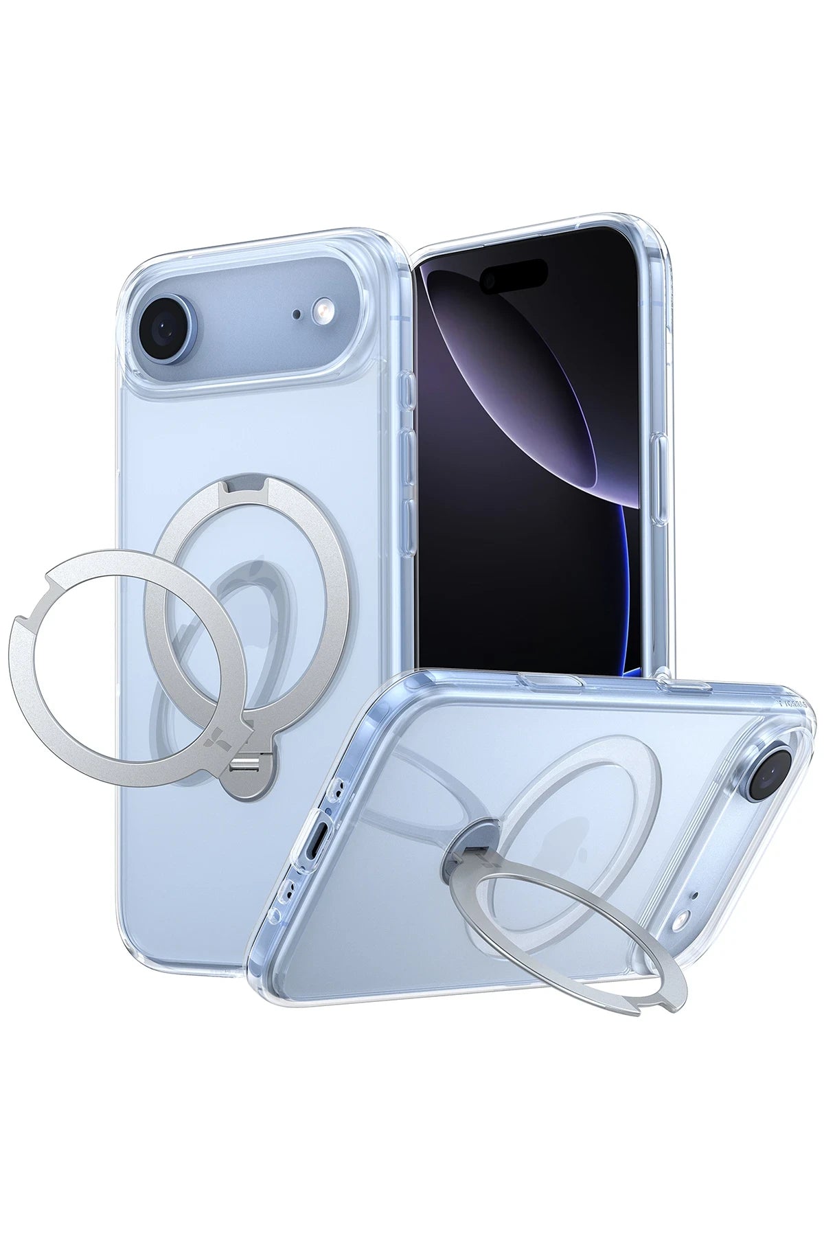 Torras iPhone 17 Air O Stand Spin Serisi Magsafe Telefon Kılıfı
