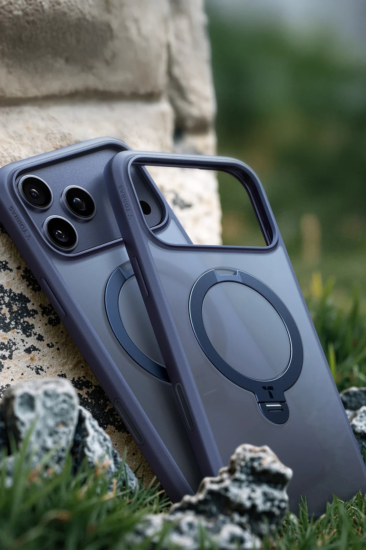 Torras iPhone 17 Pro O Stand Spin Serisi Magsafe Telefon Kılıfı
