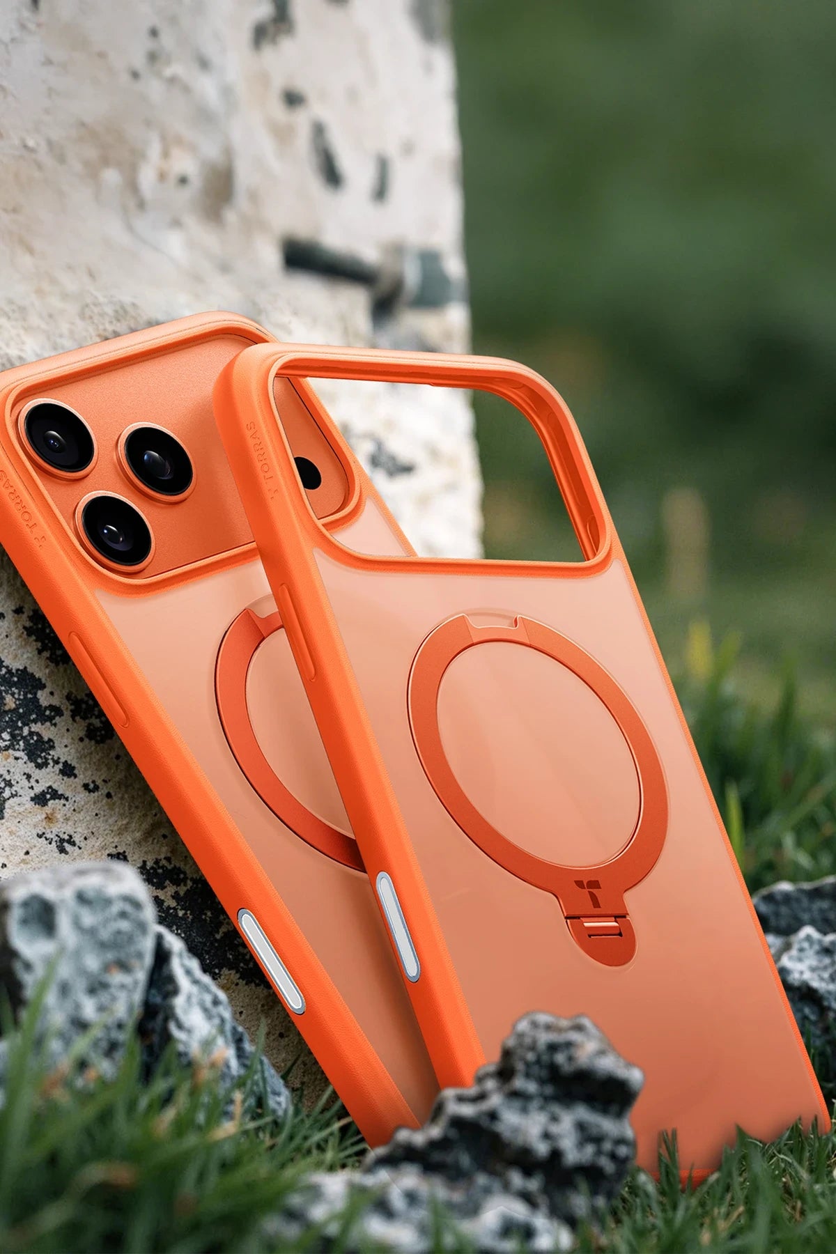 Torras iPhone 17 Pro O Stand Spin Serisi Magsafe Telefon Kılıfı