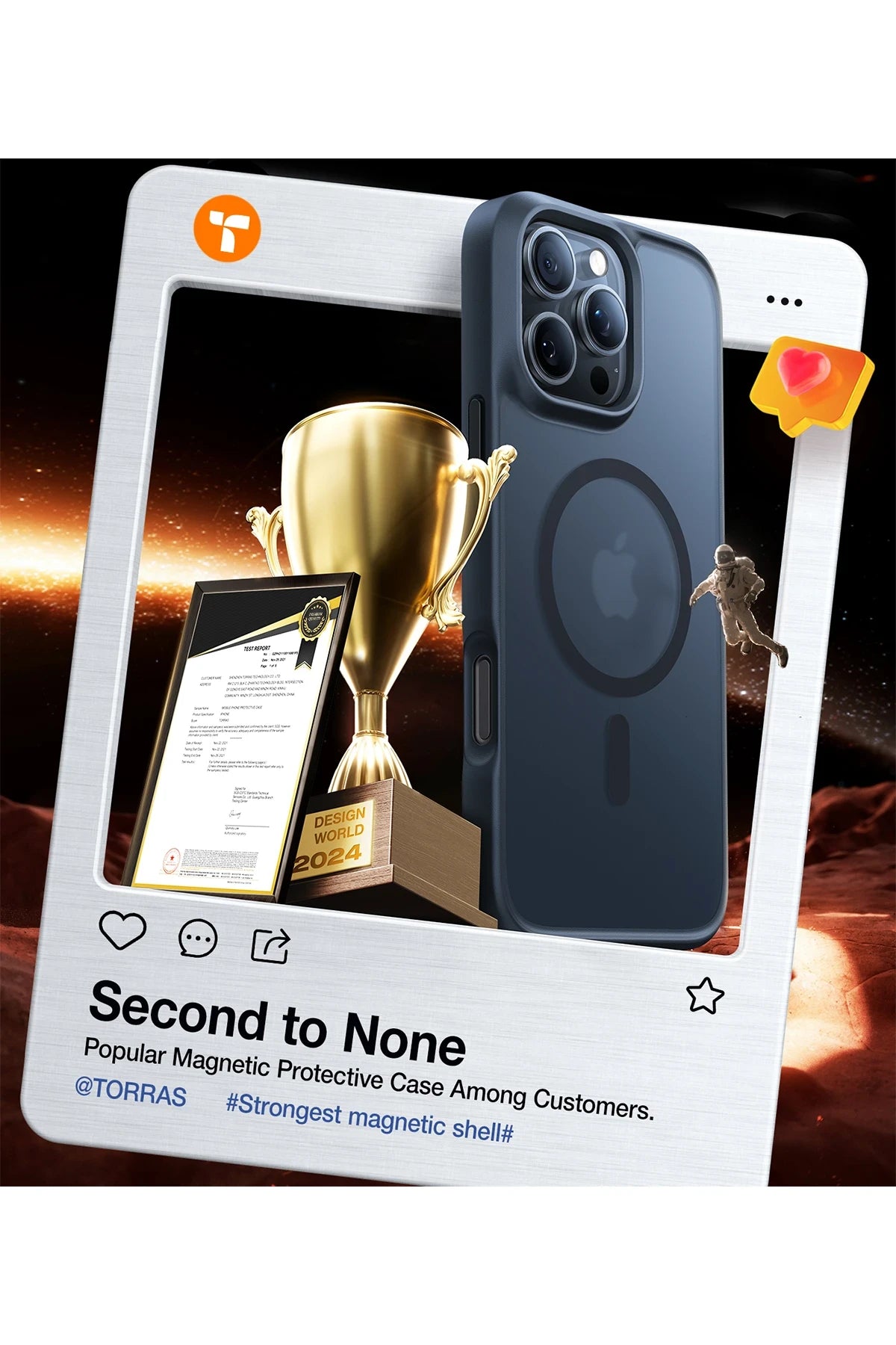 Torras Guardian iPhone 16 Pro Magsafe Telefon Kılıfı