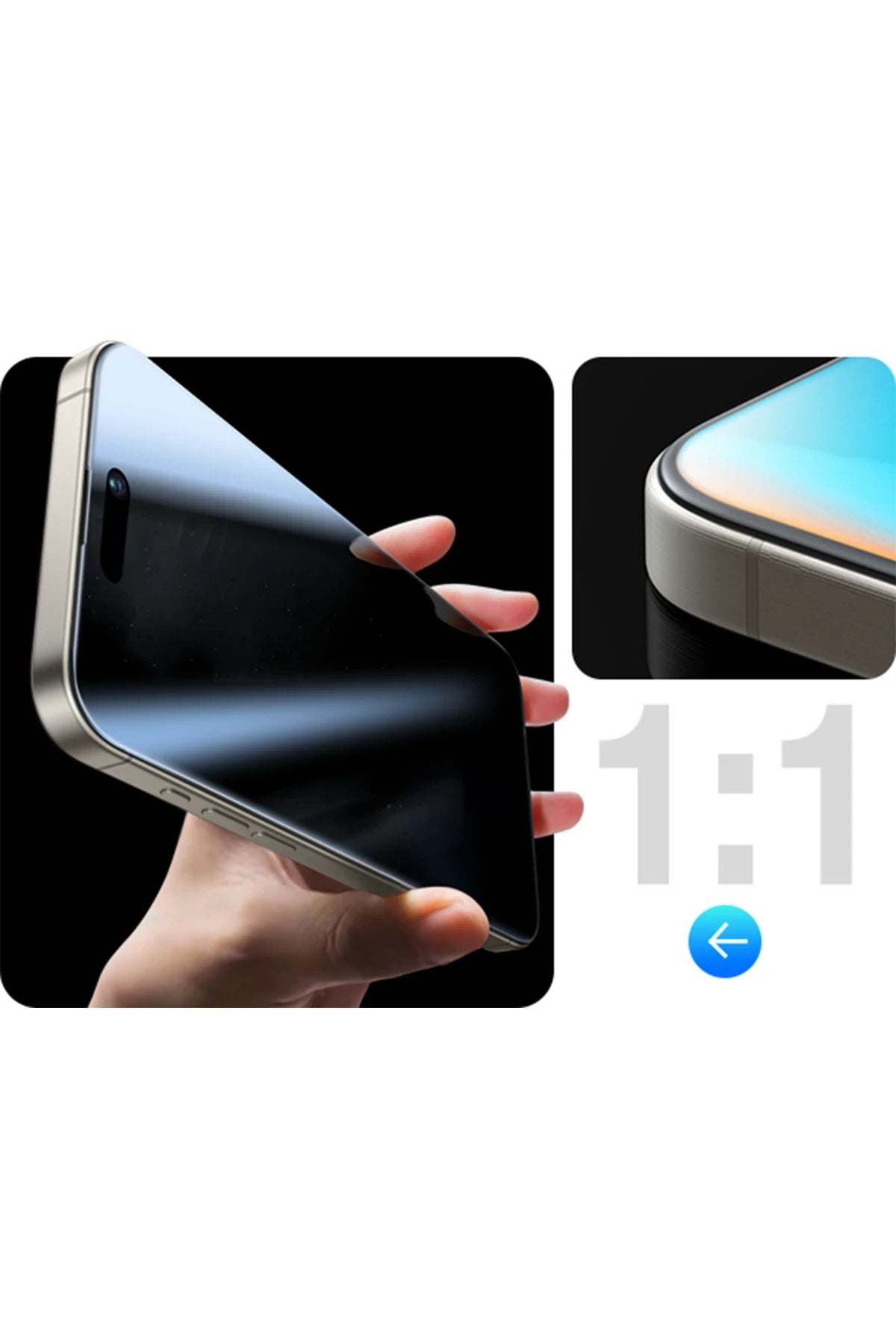 Torras Apple iPhone 16 Pro Max Install Master AutoKit Privacy Cam Ekran Koruyucu