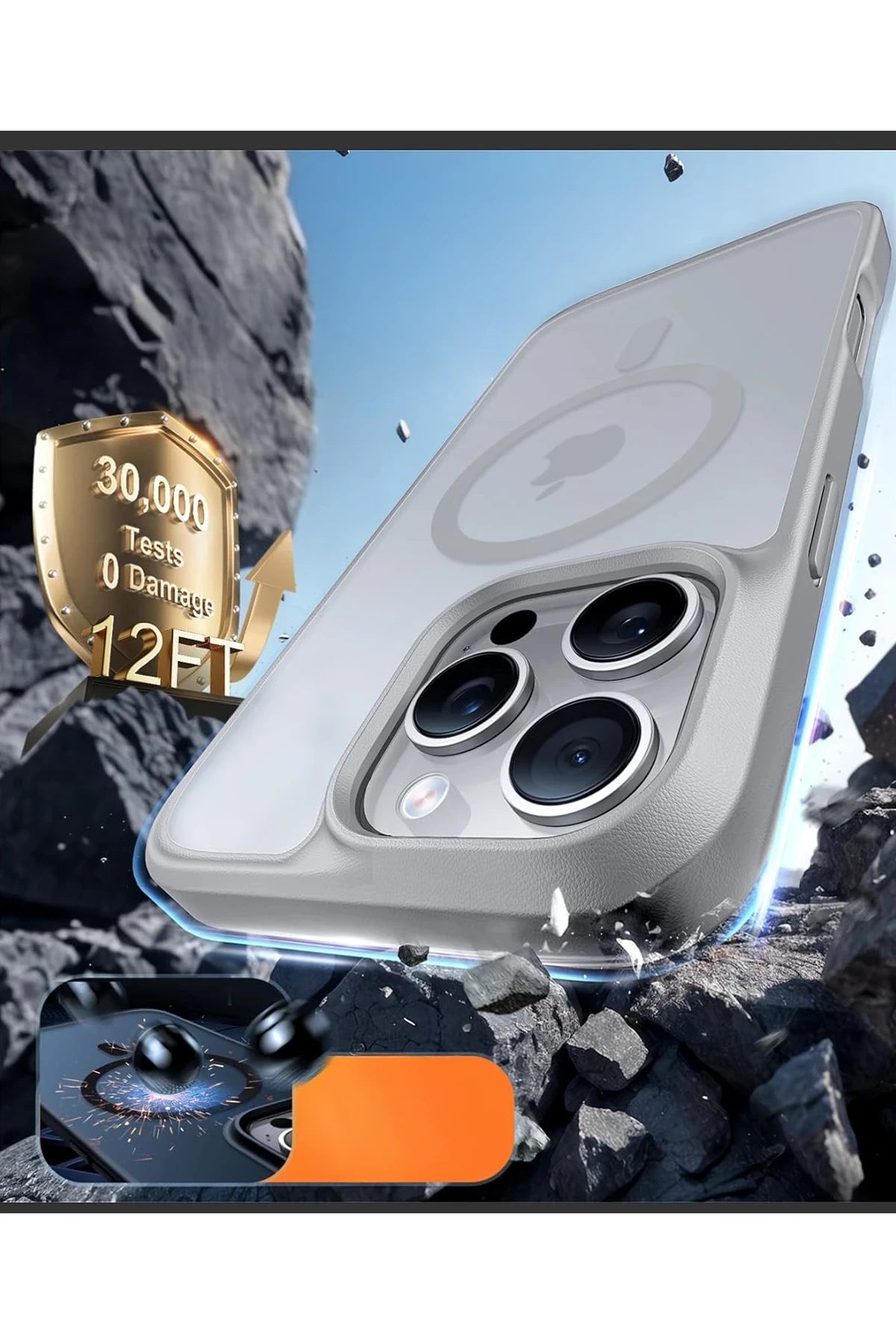 Torras Guardian iPhone 16 Pro Max Magsafe Telefon Kılıfı