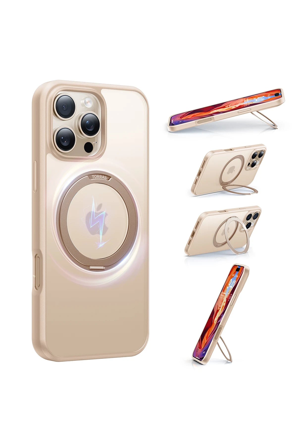 Torras O Stand Pro Serisi iPhone 16 Pro Max Magsafe Telefon Kılıfı