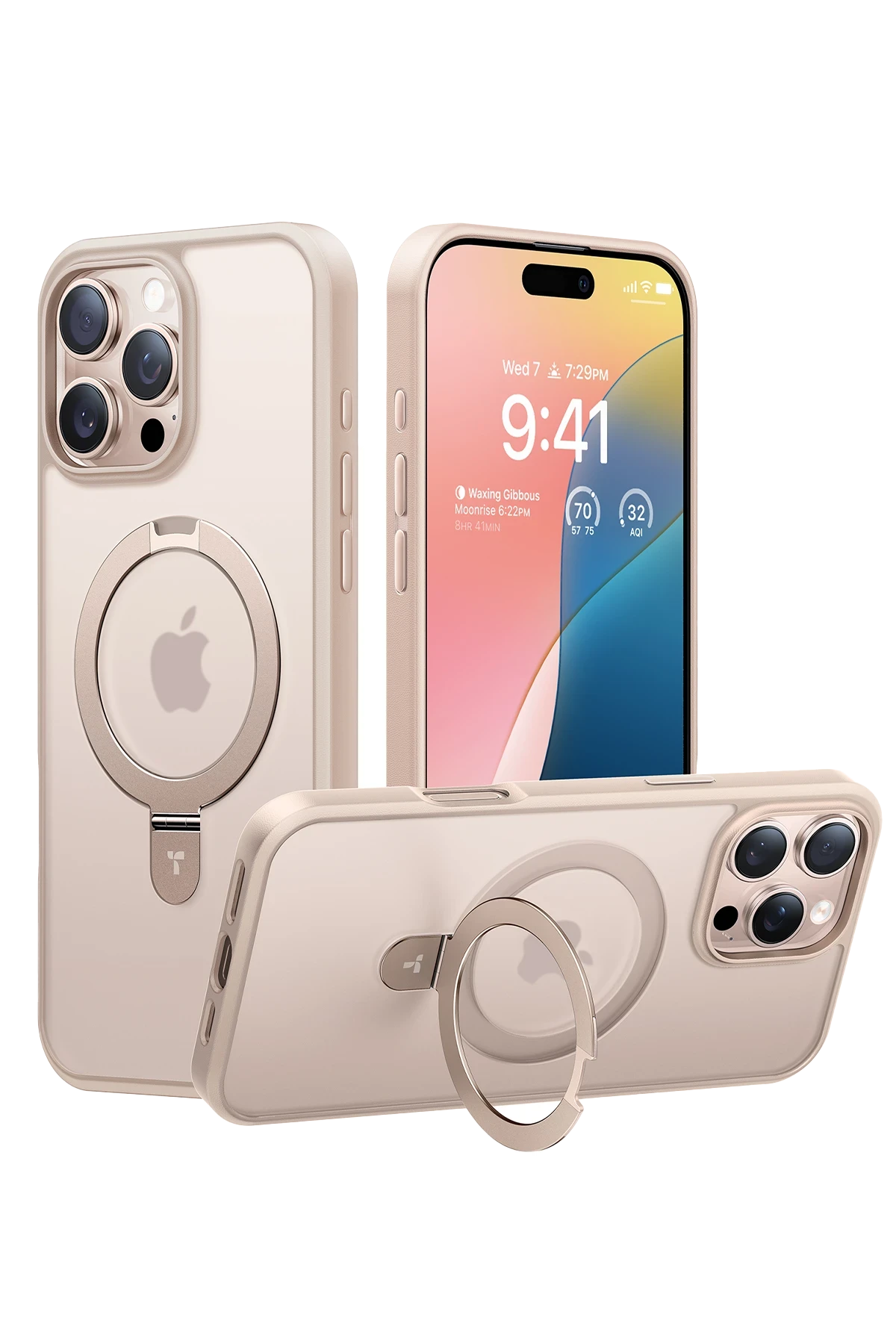 Torras O Stand Serisi iPhone 16 Pro Max Magsafe Telefon Kılıfı