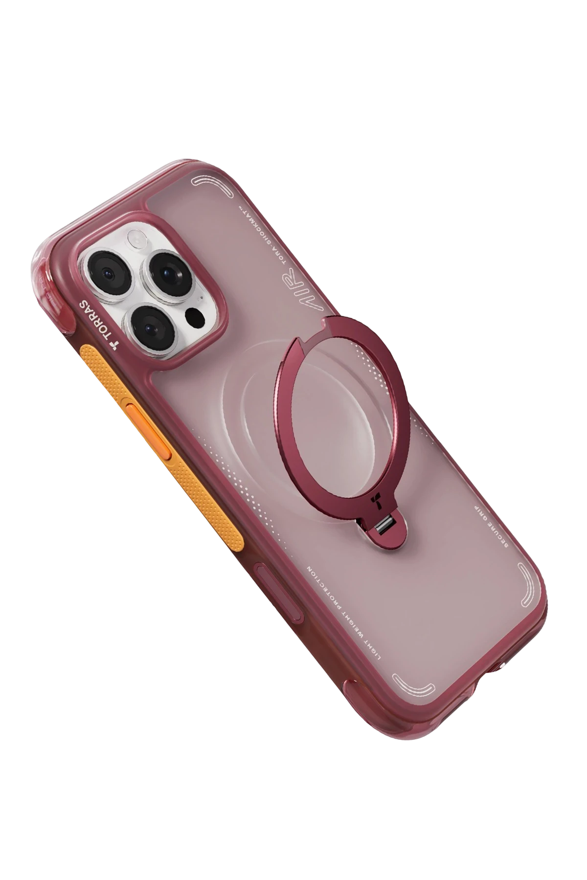 Torras O Stand Spin Air Serisi iPhone 16 Pro Max Magsafe Telefon Kılıfı