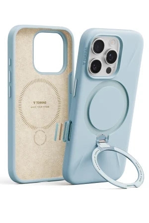 Torras iPhone 16 Pro Max O Stand Spin Silicone Serisi Magsafe Telefon Kılıfı