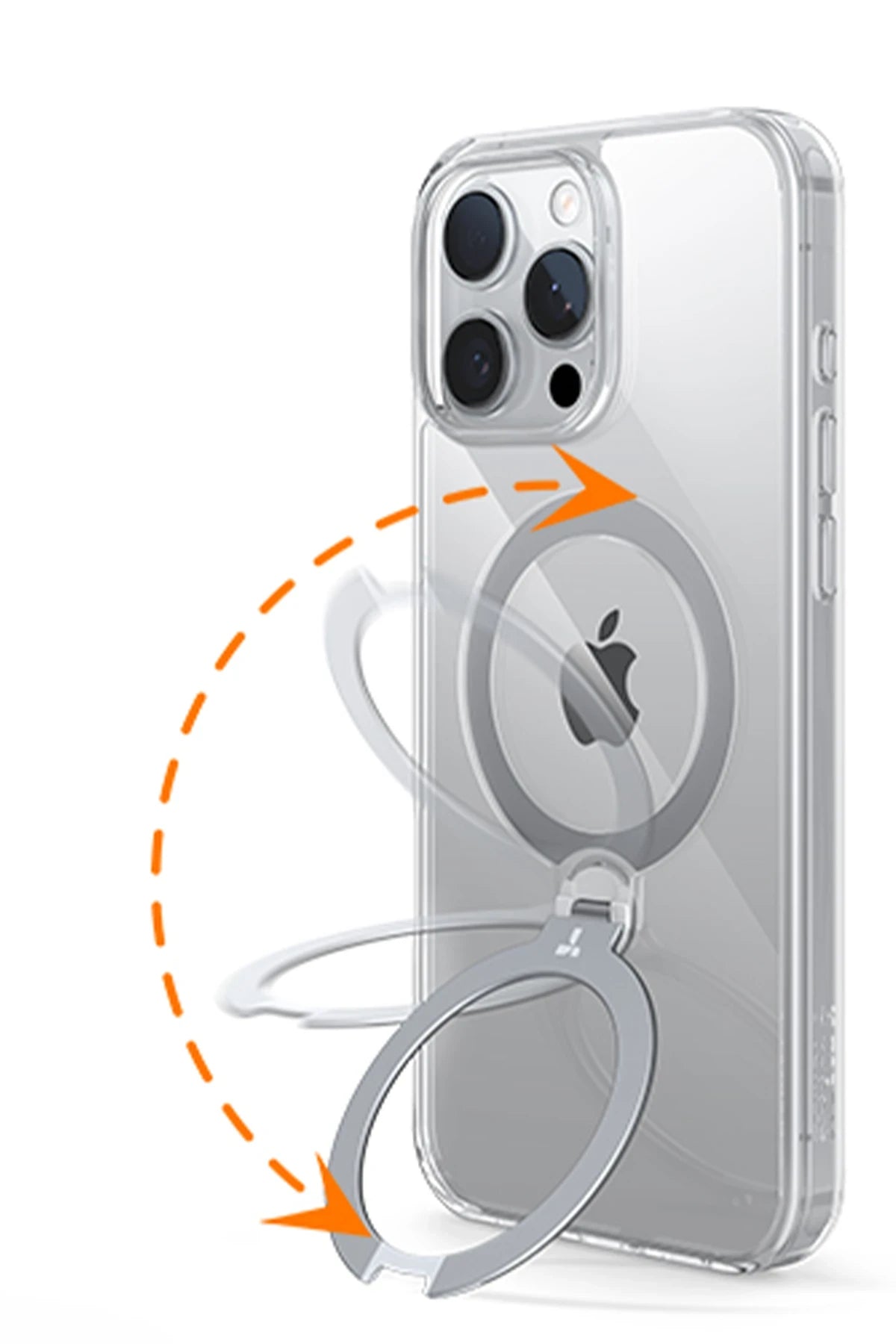 Torras O Stand Spin Serisi iPhone 16 Pro Max Magsafe Telefon Kılıfı