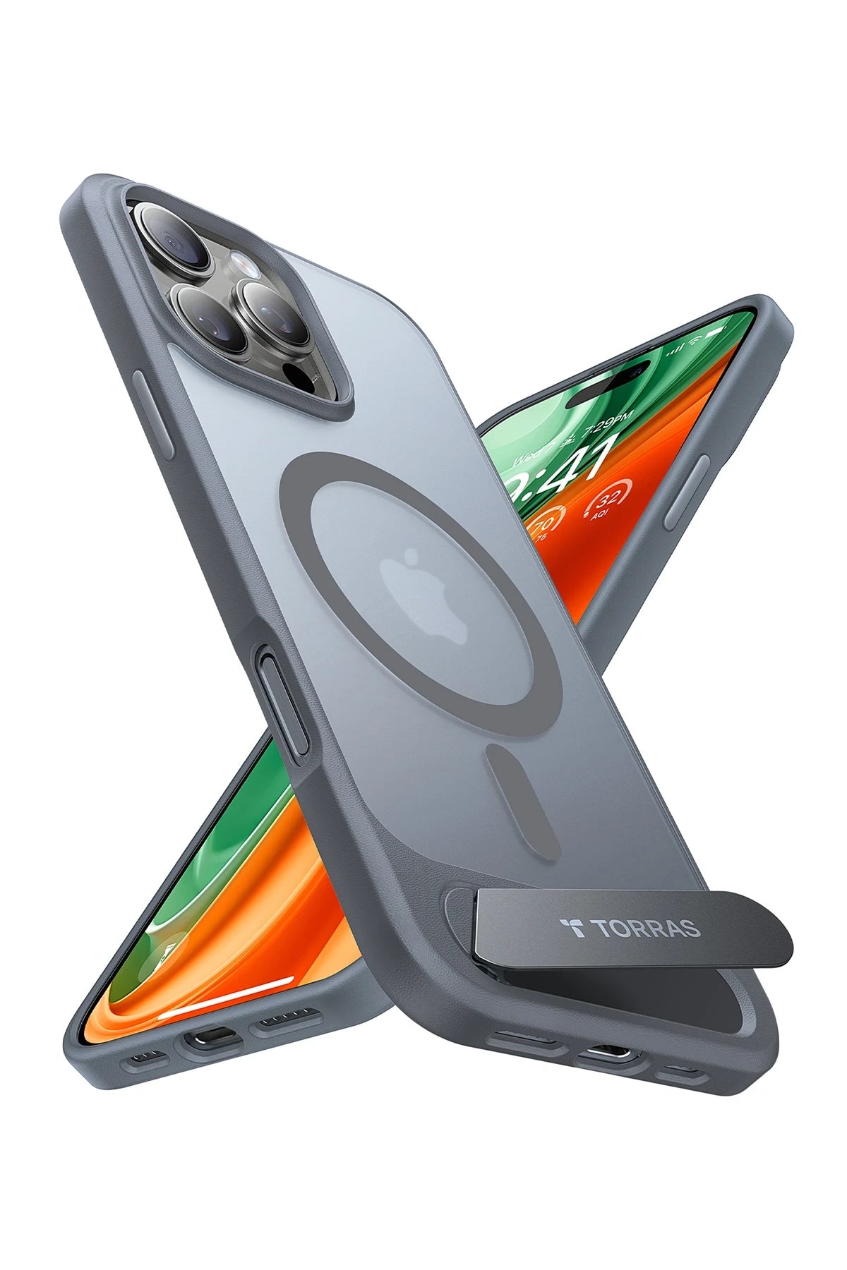 Torras P Stand Serisi iPhone 16 Pro Max Magsafe Telefon Kılıfı