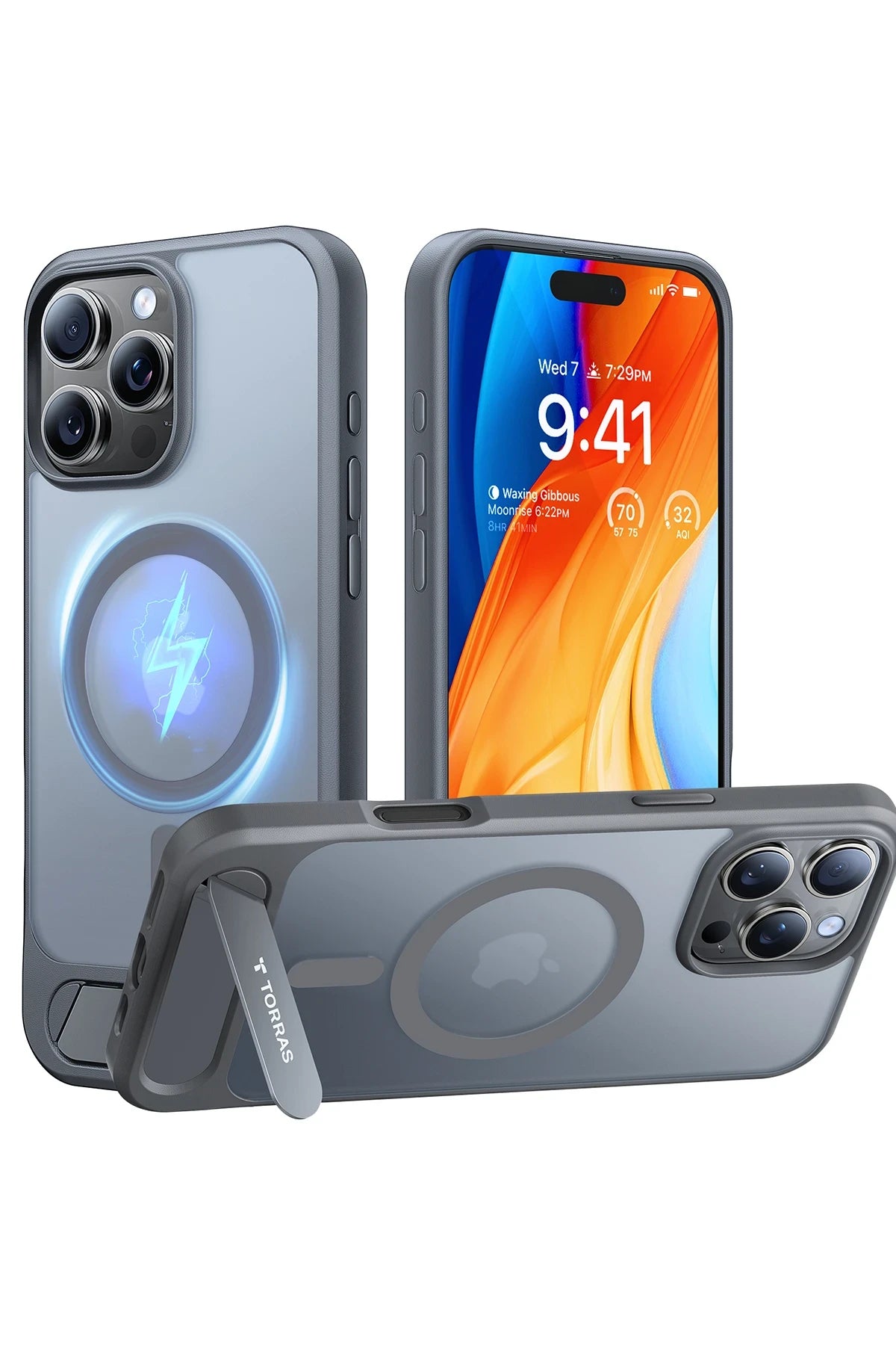 Torras P Stand Serisi iPhone 16 Pro Max Magsafe Telefon Kılıfı