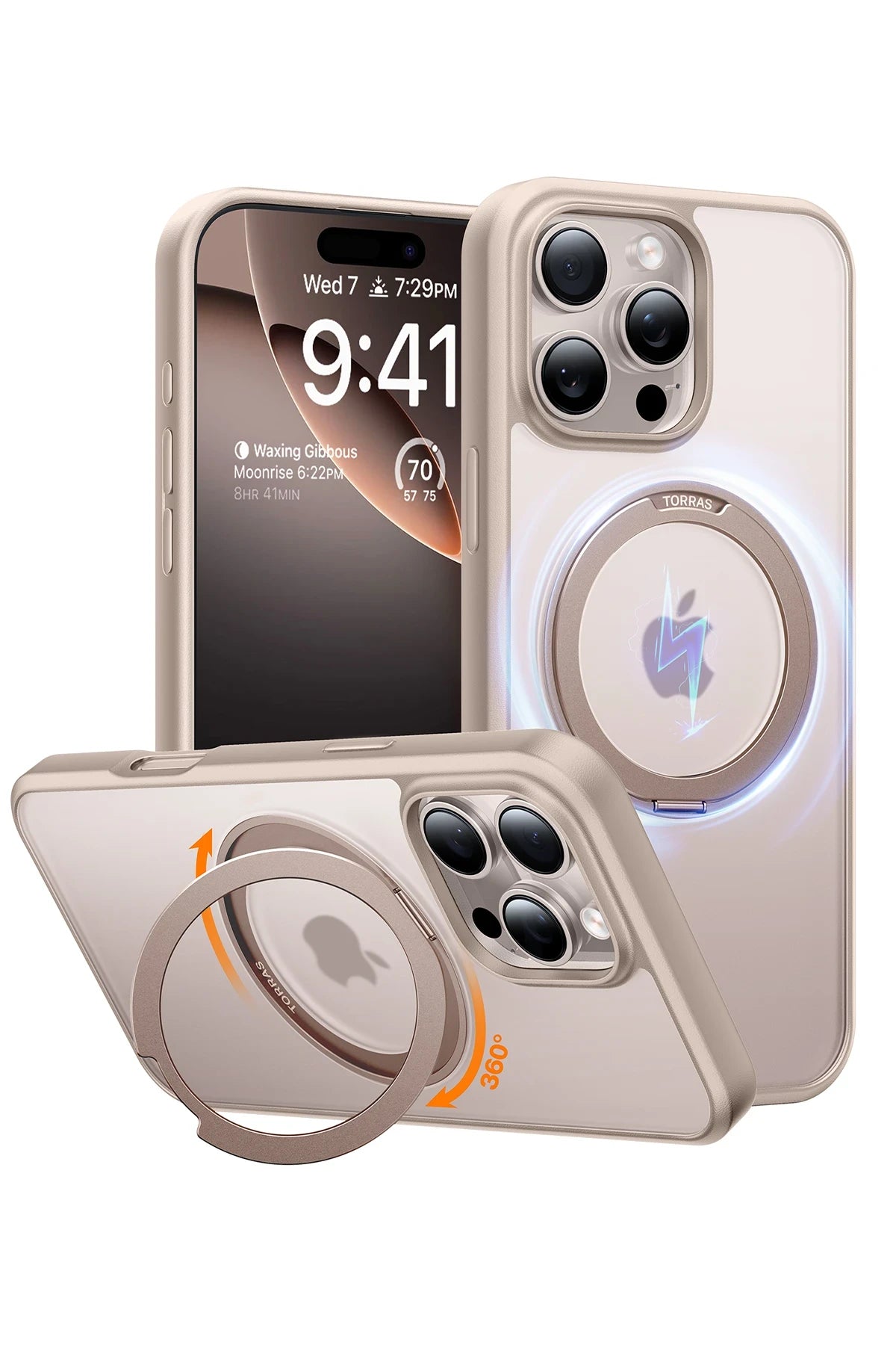 Torras O Stand Pro Serisi iPhone 16 Pro Magsafe Telefon Kılıfı