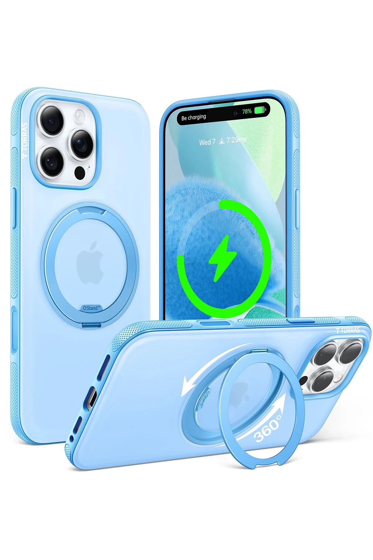 Torras O Stand R Fitness Serisi iPhone 16 Pro Magsafe Telefon Kılıfı