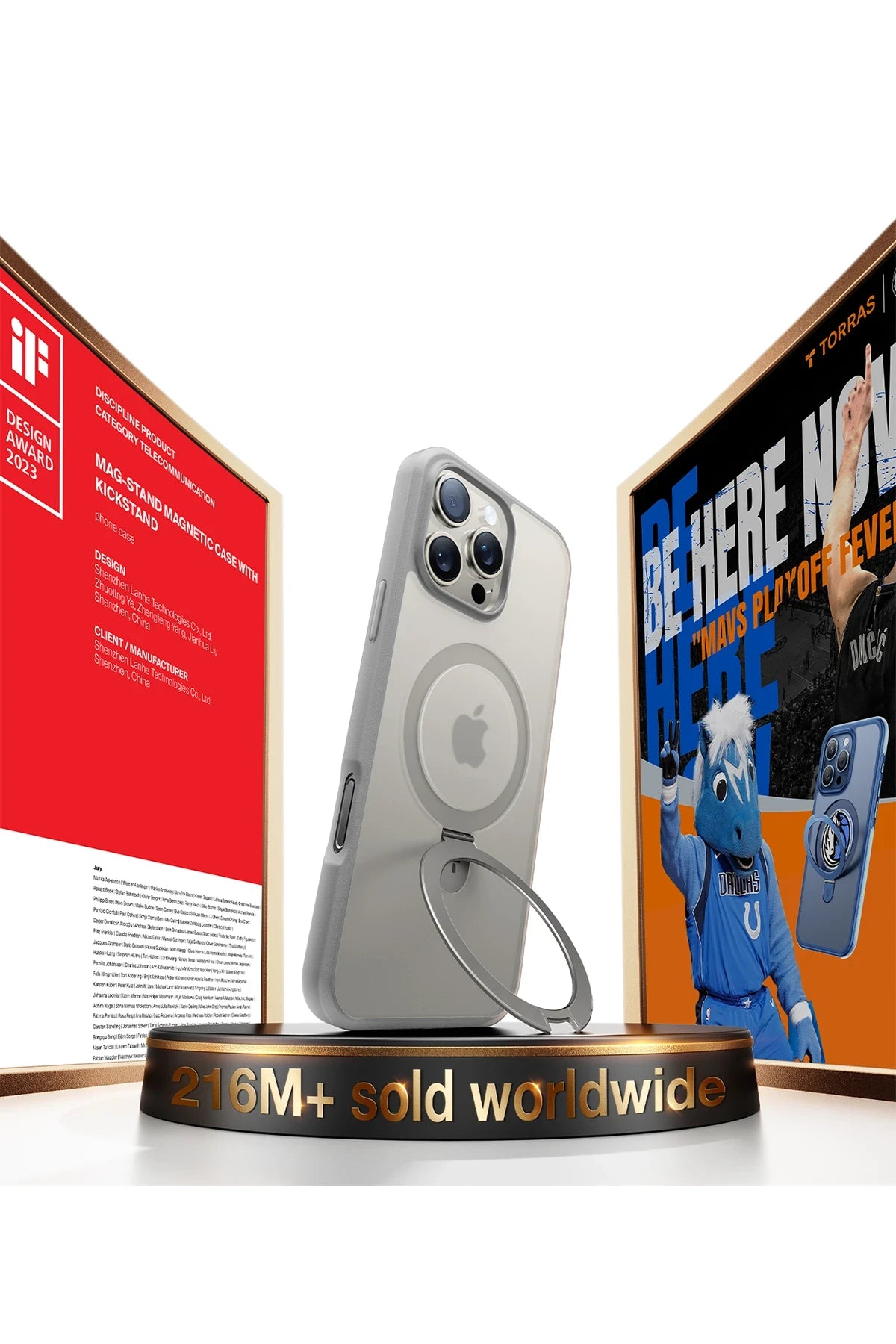 Torras O Stand Serisi iPhone 16 Pro Magsafe Telefon Kılıfı