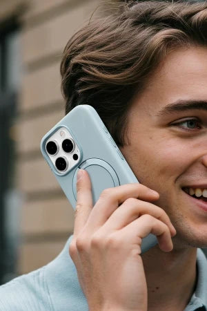 Torras Apple iPhone 16 Pro O Stand Spin Silicone Serisi Magsafe Telefon Kılıfı