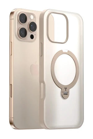 Torras Apple iPhone 16 Pro O Stand Spin Serisi Magsafe Telefon Kılıfı