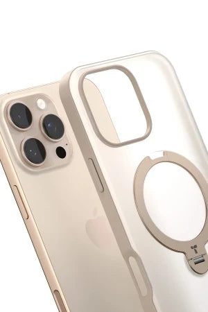 Torras Apple iPhone 16 Pro O Stand Spin Serisi Magsafe Telefon Kılıfı