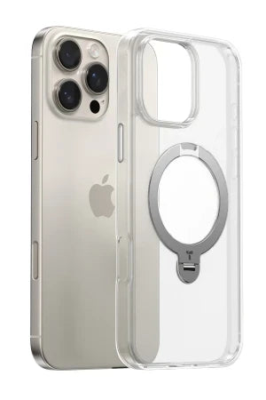 Torras Apple iPhone 16 Pro O Stand Spin Serisi Magsafe Telefon Kılıfı