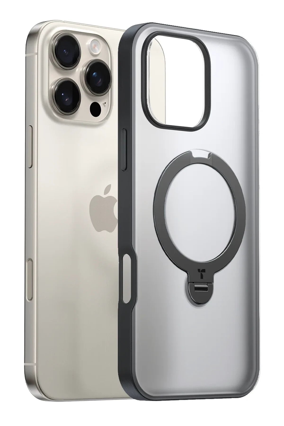 Torras O Stand Spin Serisi iPhone 16 Pro Magsafe Telefon Kılıfı