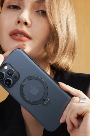 Torras Apple iPhone 16 Pro O Stand Spin Serisi Magsafe Telefon Kılıfı