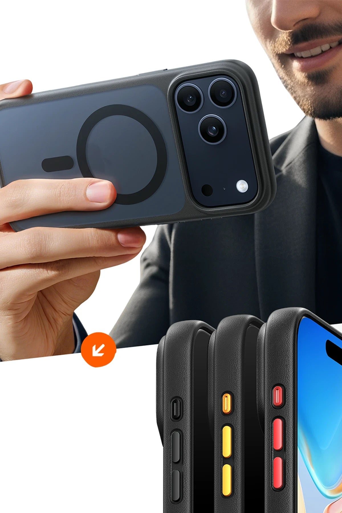 Torras Guardian iPhone 17 Pro Magsafe Telefon Kılıfı