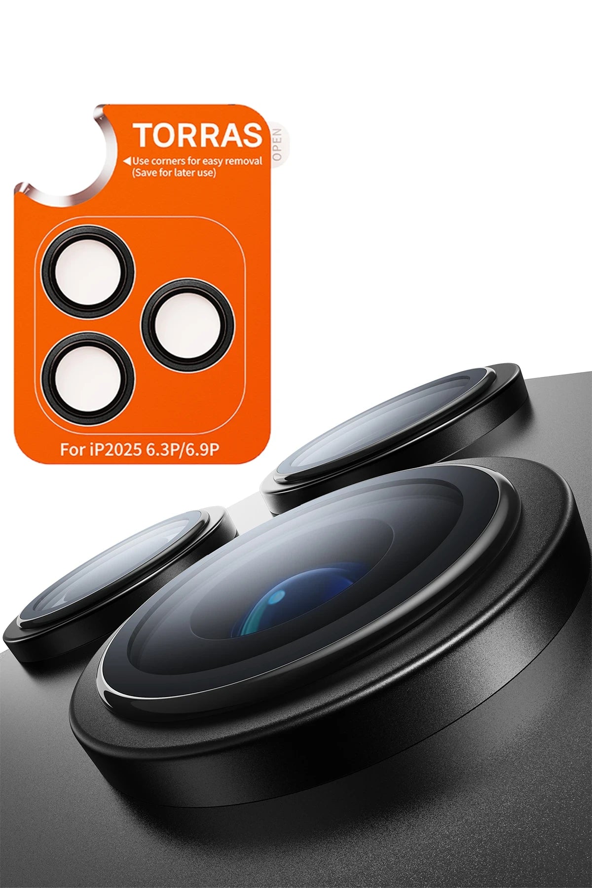 Torras Apple iPhone 17 Pro Lensguard AR Anti Glare Kamera Lens Koruyucu