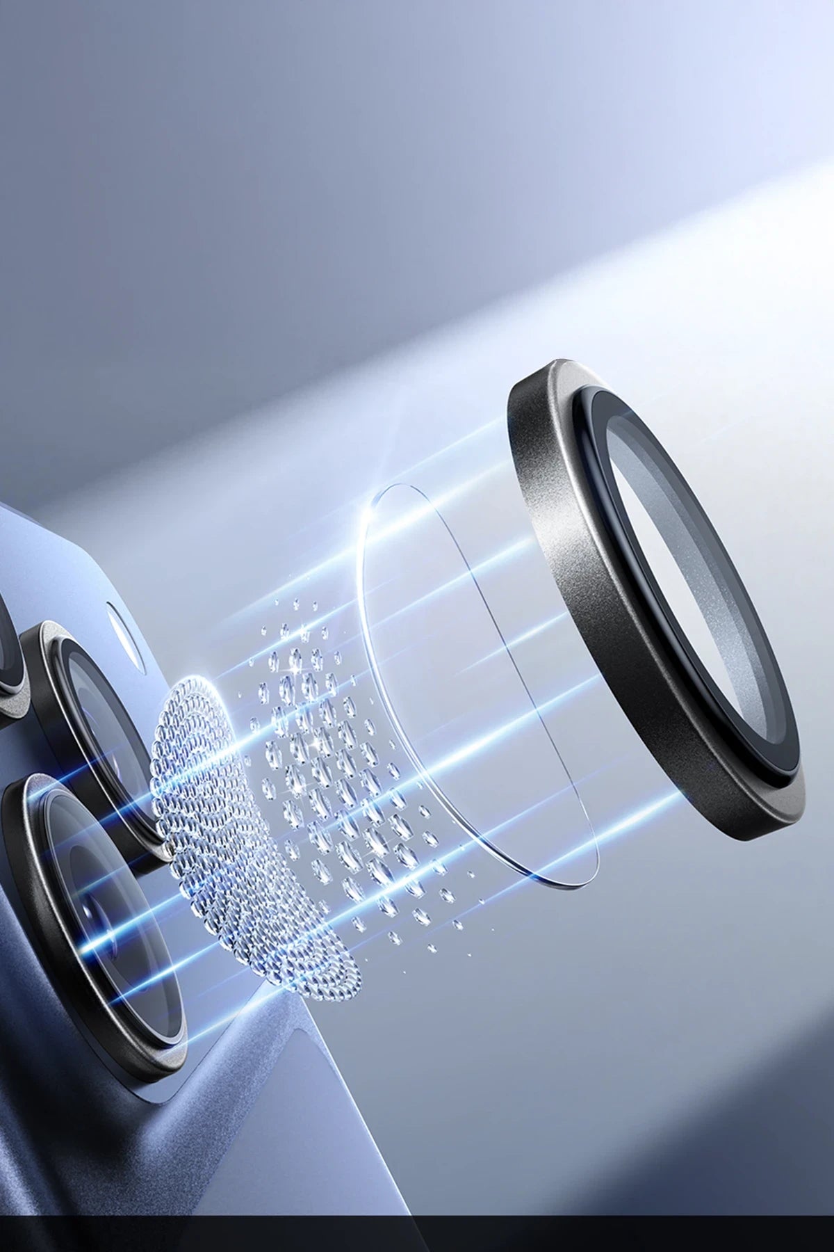 Torras iPhone 16 Pro / 17 Pro Lensguard AR Anti Glare Kamera Lens Koruyucu