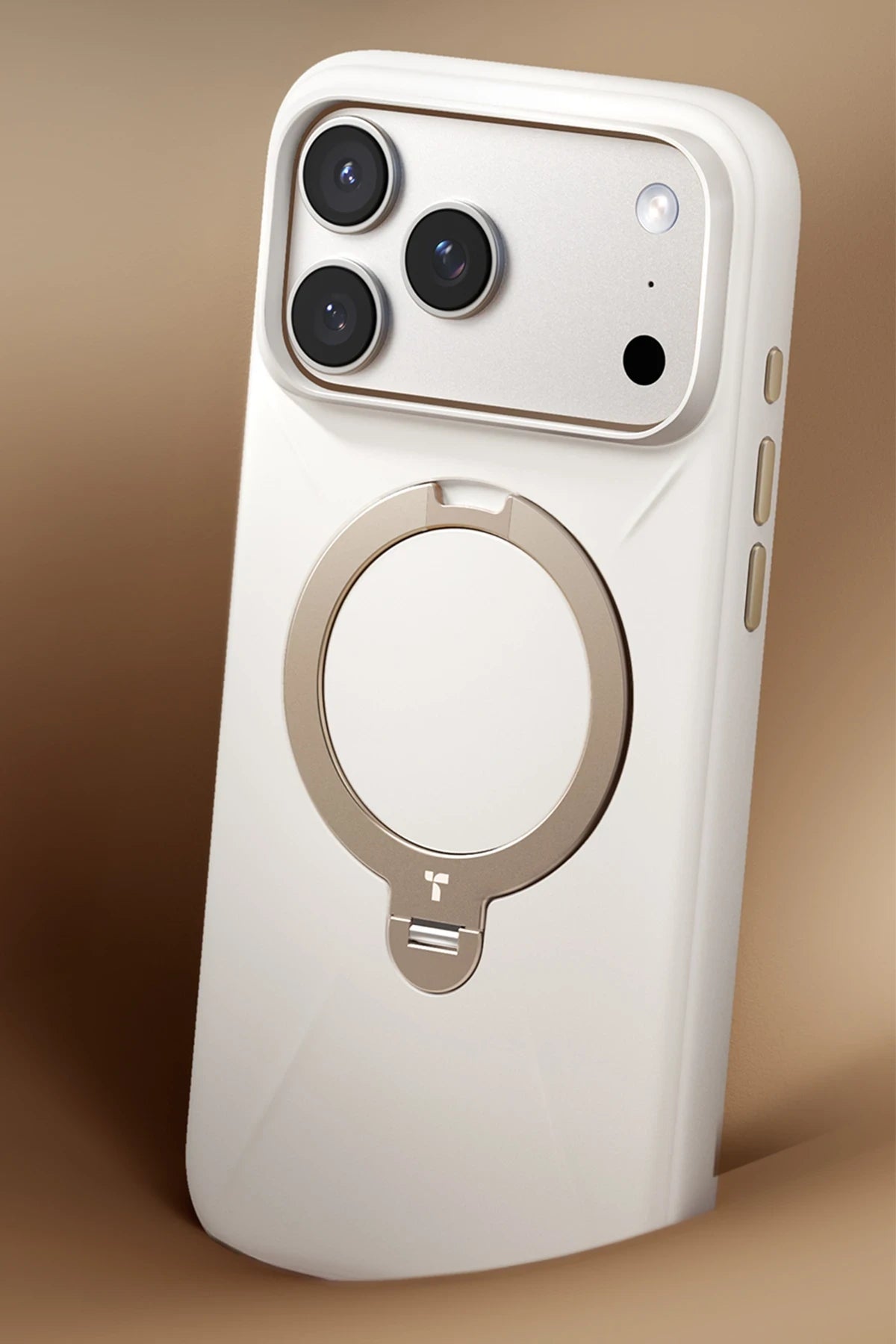 Torras O Stand Spin Silicone Serisi iPhone 17 Pro Max Magsafe Telefon Kılıfı